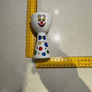 VINTAGE 90s Clown egg cup vintage kitsch Ceramic Ritzenhoff Jacob Pringi…